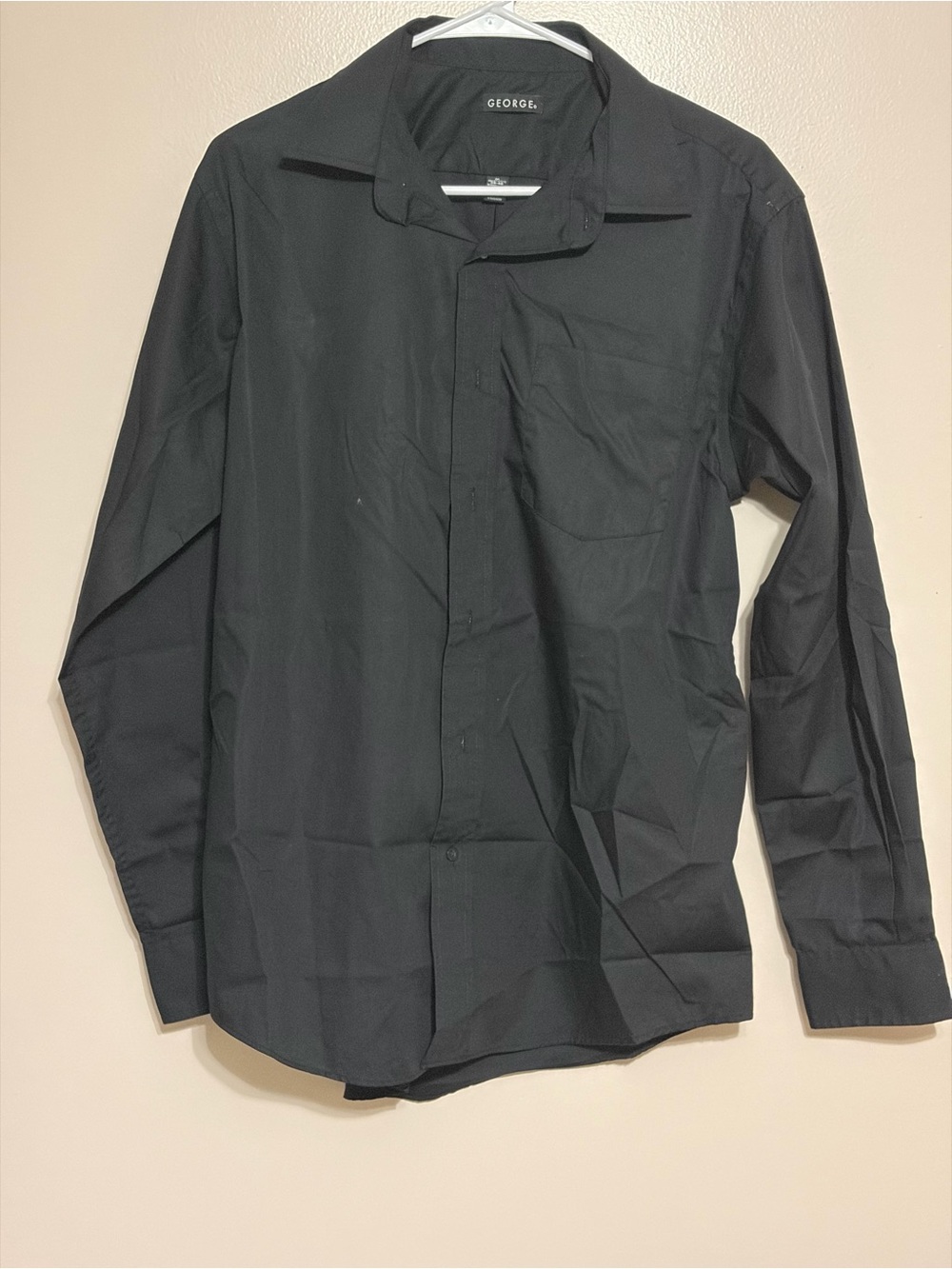 George Black Long-Sleeve Dress Shirt